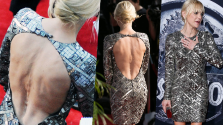 Anna Faris's skinny back was quickly noticed by her fans.